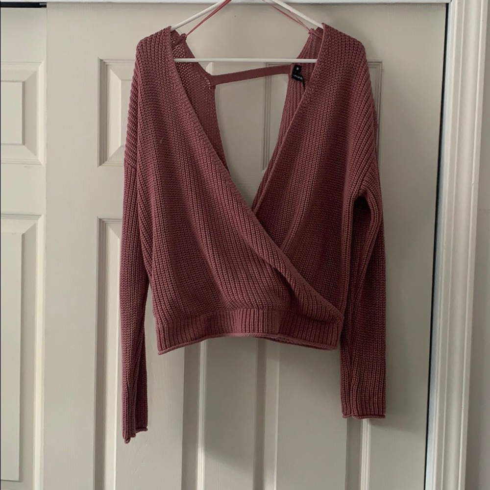 Cross knit sweater NWOT